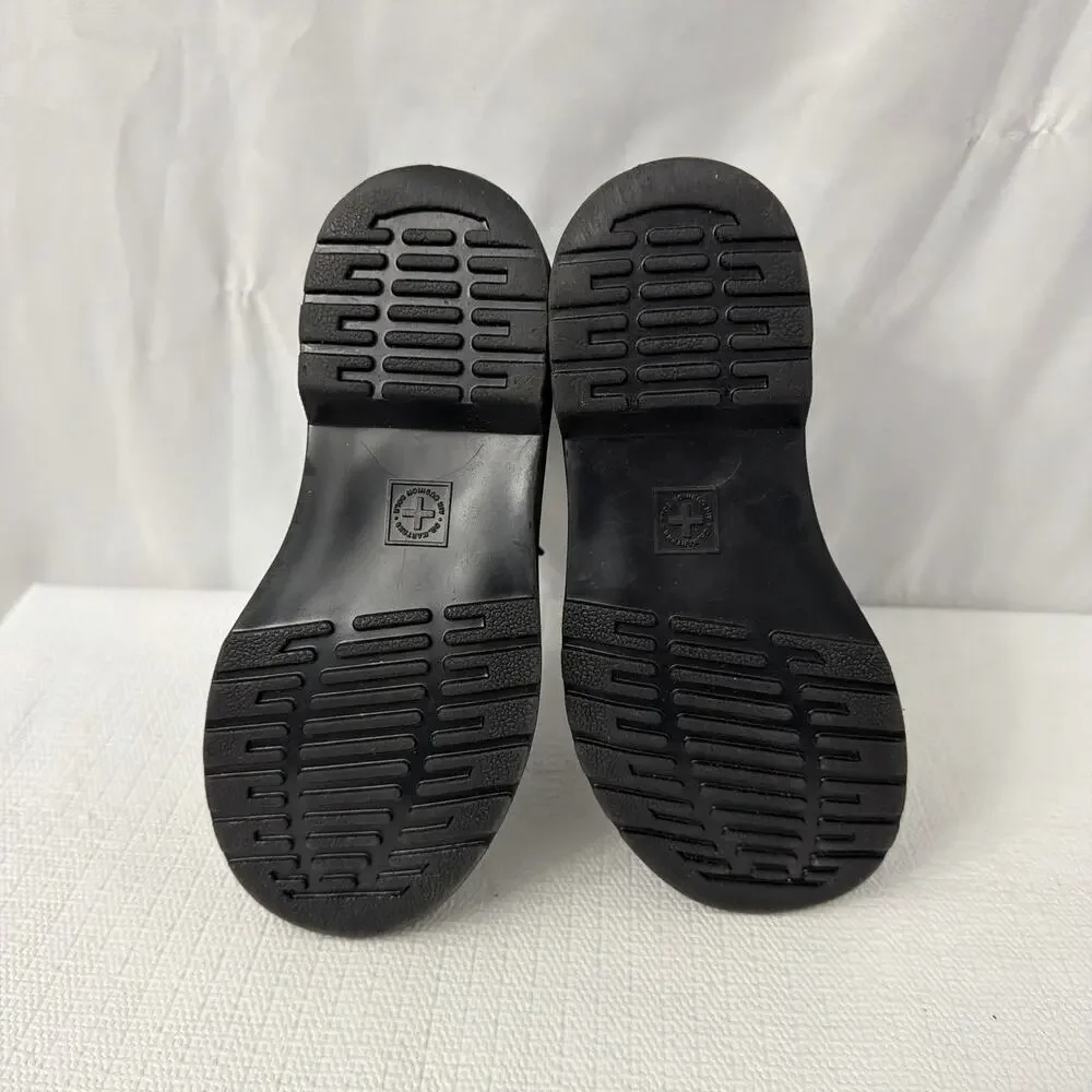 Dr Martens Boots Girls Size 13 Black Patent Leather Zipper Kids 1460 J Youth
